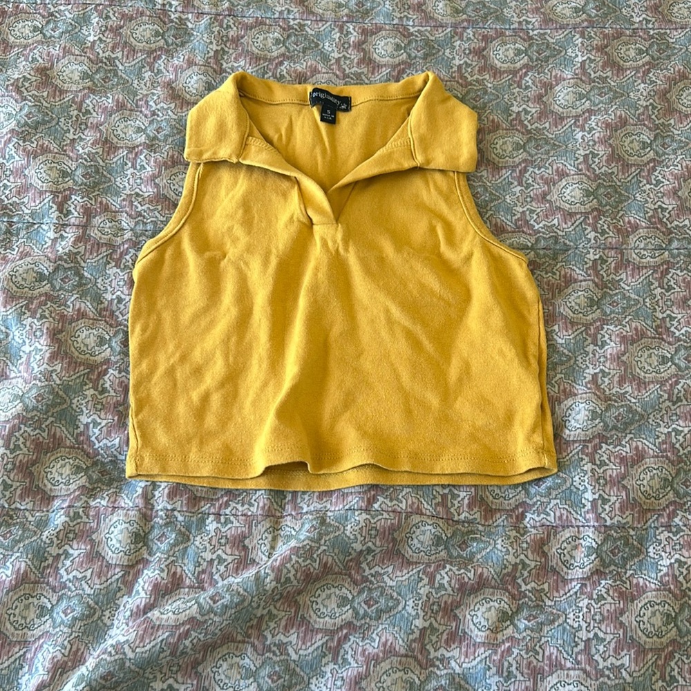 Cropped dress shirt